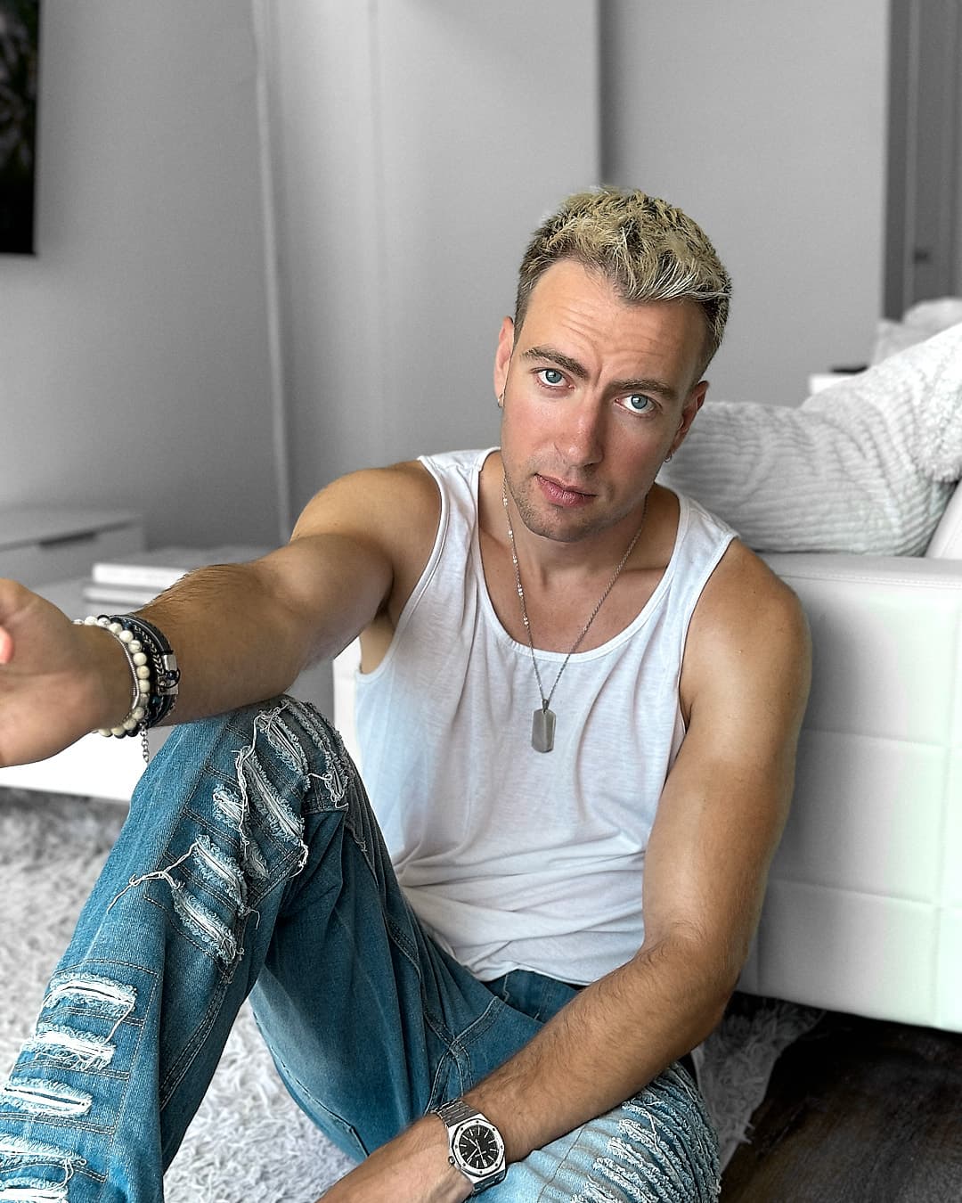 Tim White in the studio